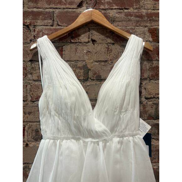 NEW leena Mac Duggal 55320 High Low Tiered Gown Built in Bodysuit Size 4 - Picture 7 of 11